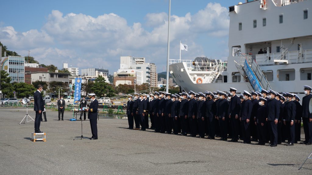 4年生遠洋航海の出港式[10月15日]